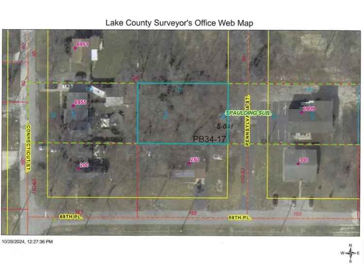 Land For Sale in 6910, Pennsylvania Street, Merrillville, Indiana