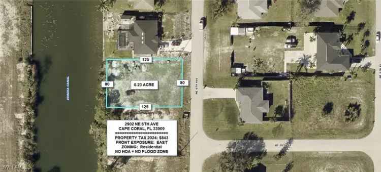 Land For Sale in 2902, Northeast 6th Avenue, Cape Coral, Florida