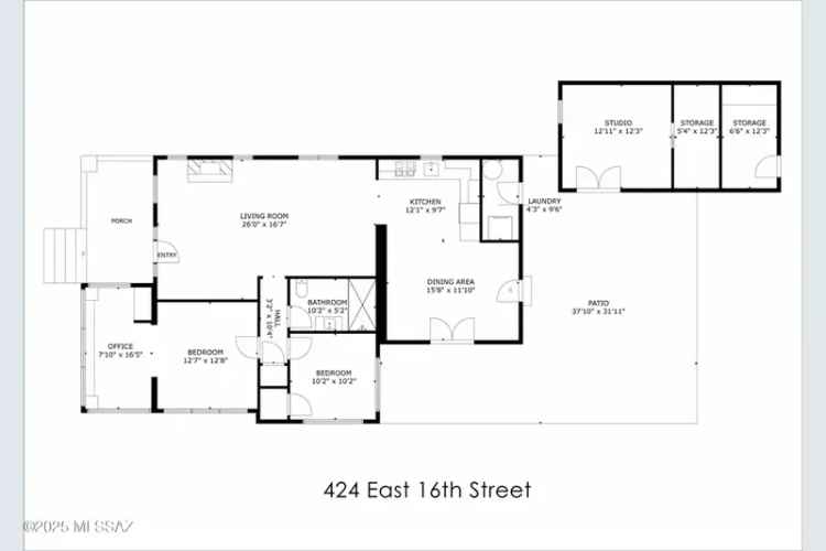 Single-family house For Sale in 424, East 16th Street, Tucson, Arizona