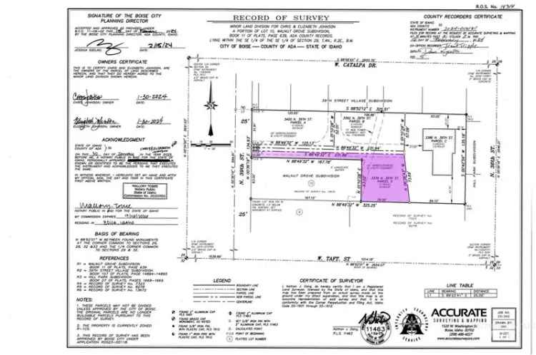 Land For Sale in 3378, North 39th Street, Boise, Idaho