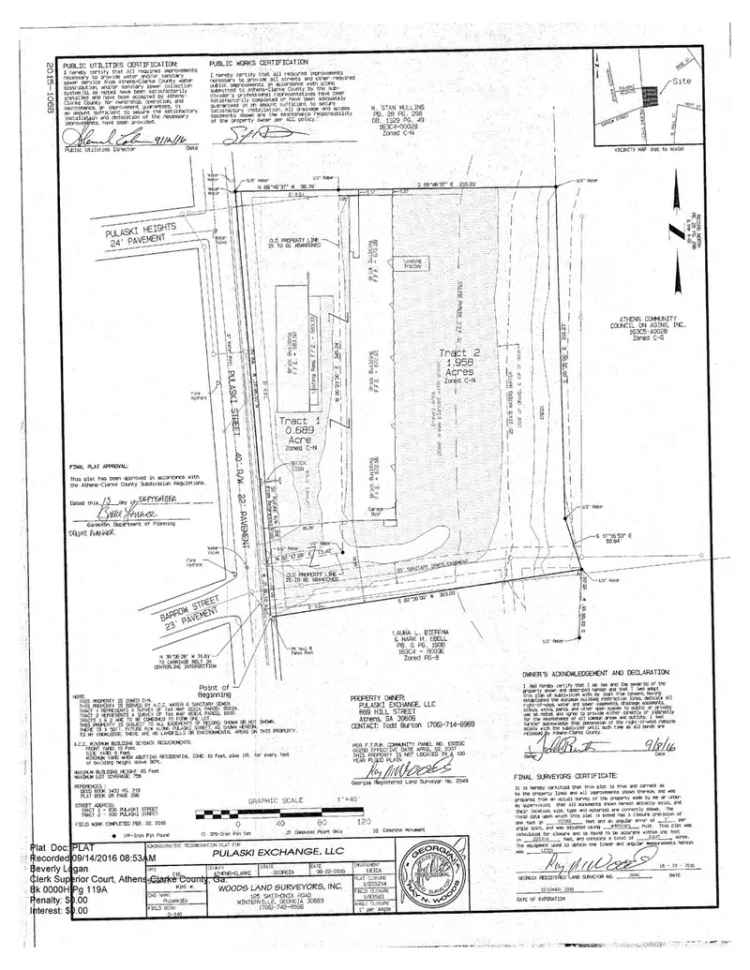 Land For Sale in 600, Pulaski Street, Athens, Georgia