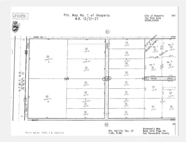 Land For Sale in Hesperia, California