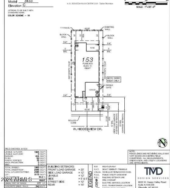 Single-family house For Sale in 18096, West Hiddenview Drive, Goodyear, Arizona