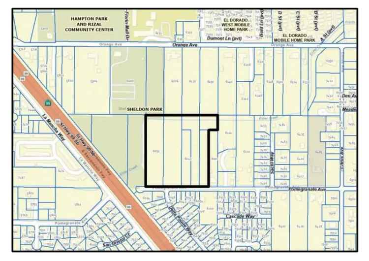 Land For Sale in 6031, Pomegranate Avenue, Elk Grove, California