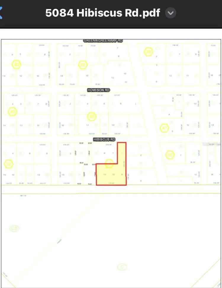 Land For Sale in 5084, Hibiscus Road, Florida