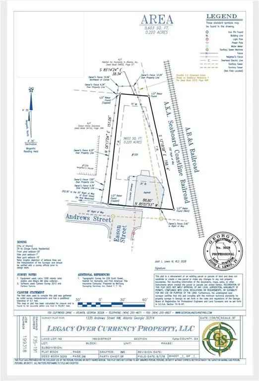 Land For Sale in 1335, Andrews Street Northwest, Atlanta, Georgia