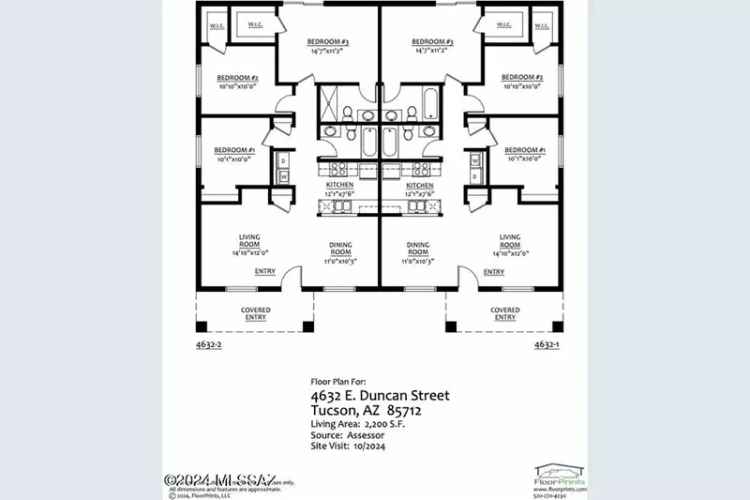 Duplex For Sale in Tucson, Arizona