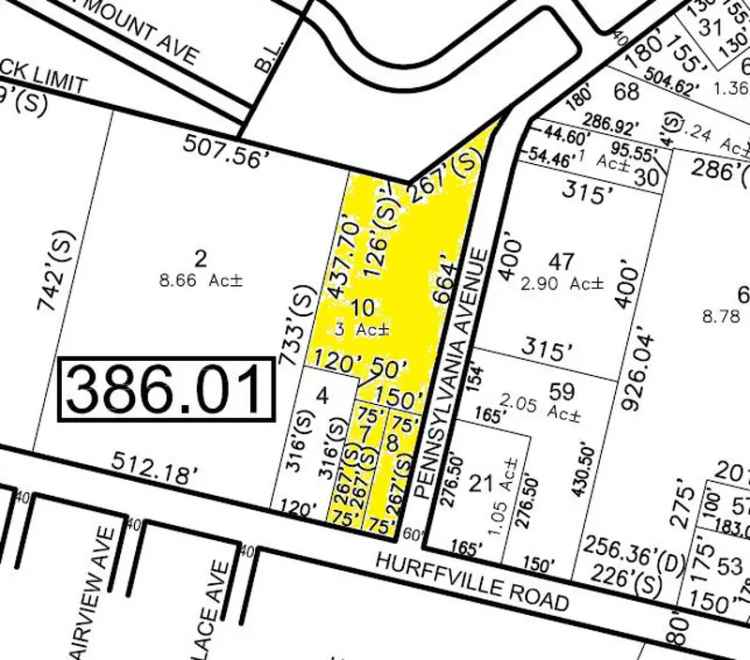 Land For Sale in 1637, Hurffville Road, Deptford Township, New Jersey