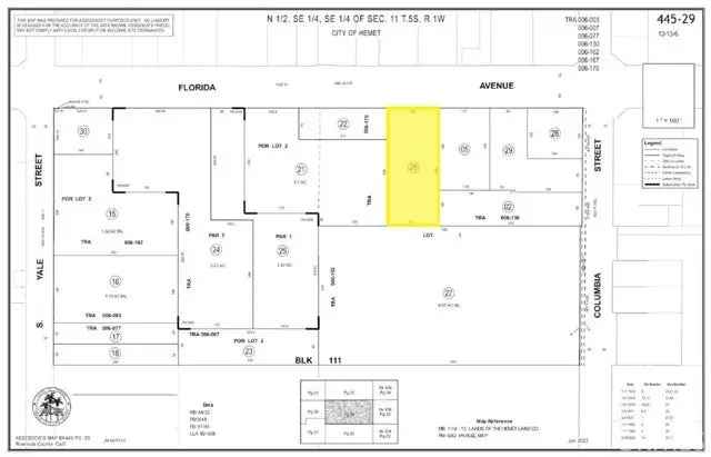 Land For Sale in Hemet, California