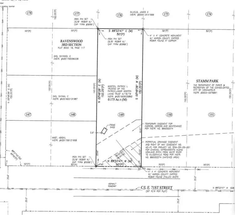 Land For Sale in 1612, East 71st Street, Indianapolis, Indiana