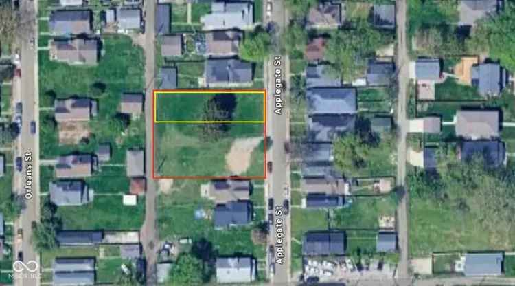 Land For Sale in 1850, Applegate Street, Indianapolis, Indiana