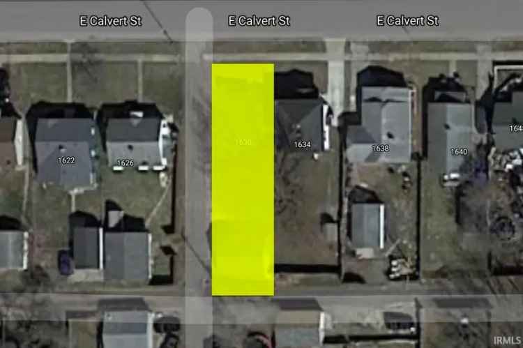 Land For Sale in 1630, East Calvert Street, South Bend, Indiana