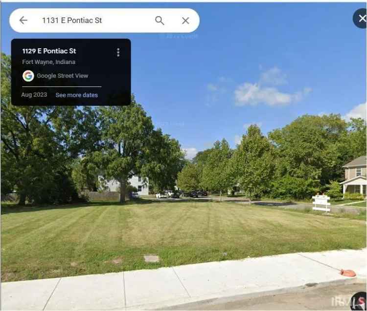 Land For Sale in 1131, East Pontiac Street, Fort Wayne, Indiana